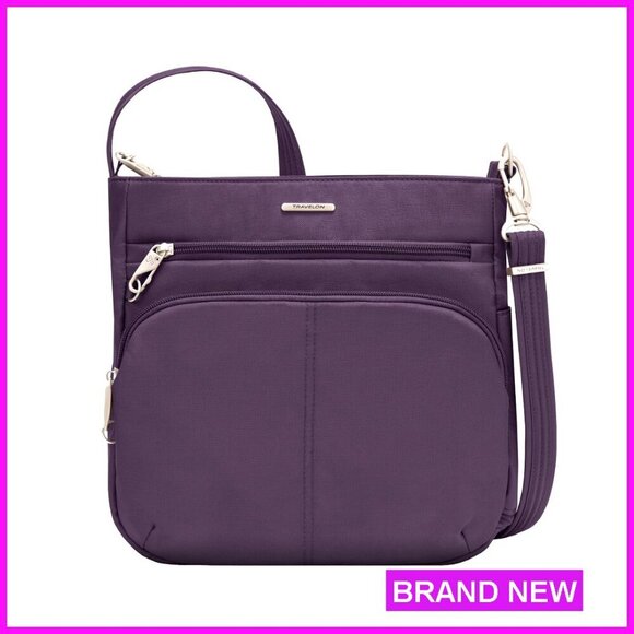 Handbags - Anti-Theft Crossbody Bag with RFID Blocking, Slash-Resistant Polyester